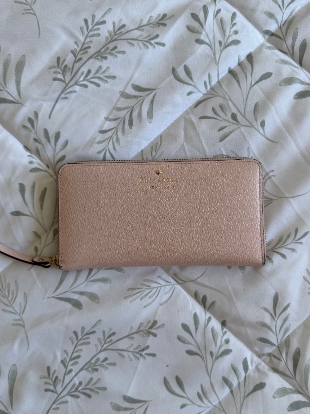 Kate Spade Madison Large Zip Around Continental Wallet in Conch Pink